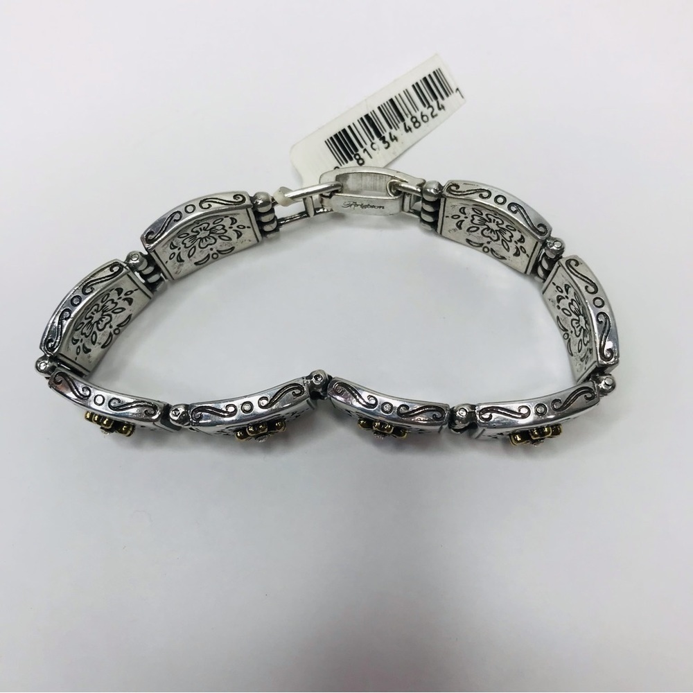 New BRIGHTON Silver Gold Flower Design Bracelet - Picture 7 of 7